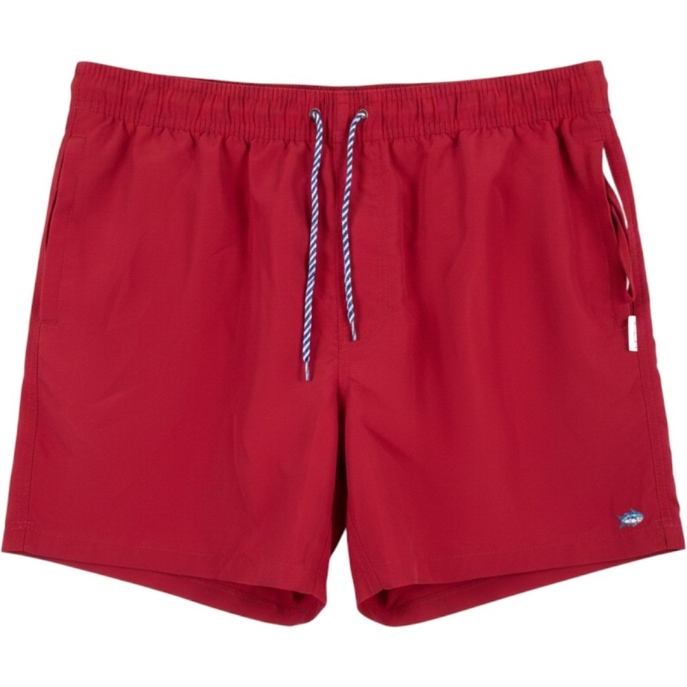 Southern Tide Mens Red Skipjack Swim Trunks Elastic Waist Coastal Shorts XL 36x5